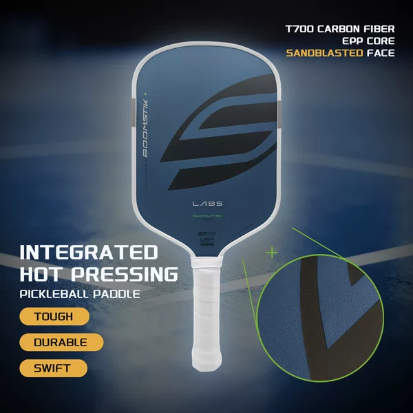 Selkirk Granular Paint Labs Boomstik Pickleball Paddle Carbon Fiber Heat-Pressed Carbon Fiber Pickleball Paddle