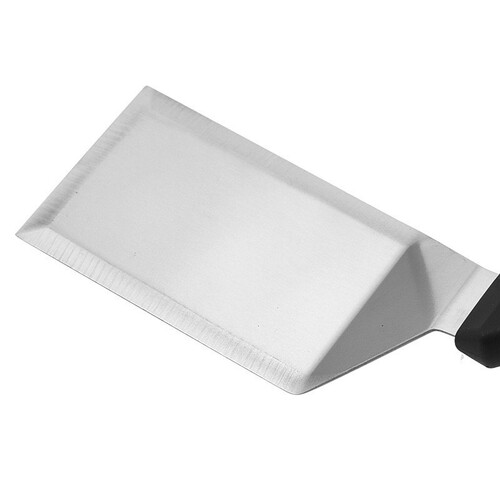 Factory wholesale stainless steel three-sided spatula, griddle spatula, steak spatula, cooking spatula, teppanyaki spatula