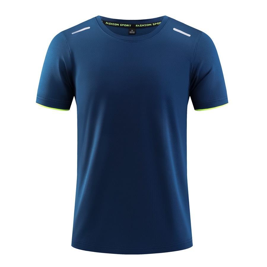 Camisa publicitaria Camiseta con logotipo impreso de manga corta superior al aire libre maratón Camiseta súper suave transpirable ropa deportiva ventas directas de fábrica