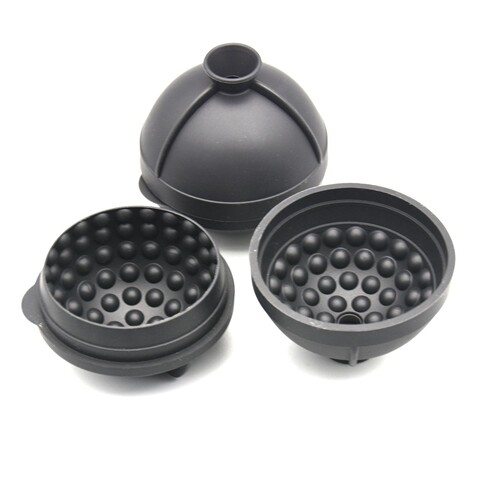 Golf Ice Hockey Self-Draining Ice Mold Single Silicone Round Ice Ball Mold Single Ice Ball Logo