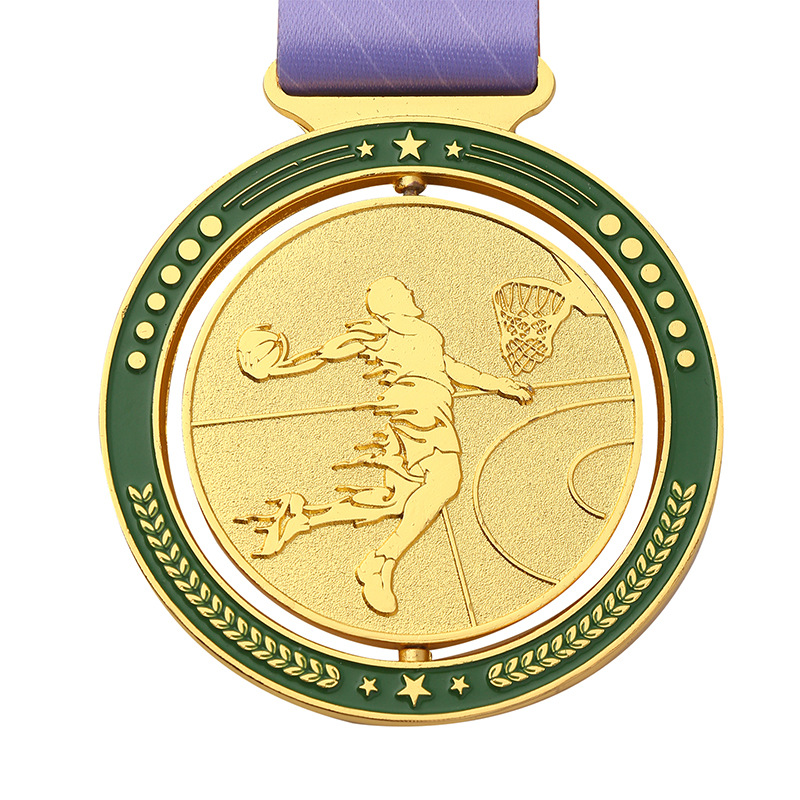 Medalla de metal lista maratón personalizado baloncesto competencia deportiva bádminton medalla de tenis de mesa medalla de oro