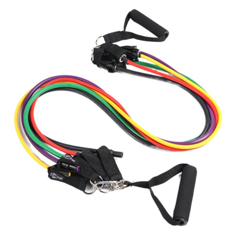 FUENTE fabricante transfronterizo multifuncional de 11 piezas cuerda de tensión banda de resistencia de látex cuerda elástica 150 libras dispositivo de tensión