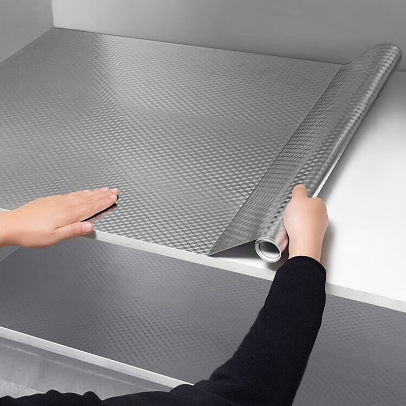 Oil-Proof Kitchen Stickers, Cabinet Tiles, Self-Adhesive Wallpaper, Waterproof and Moisture-Proof, Stove Furniture Renovation, Thickened Aluminum Foil Stickers