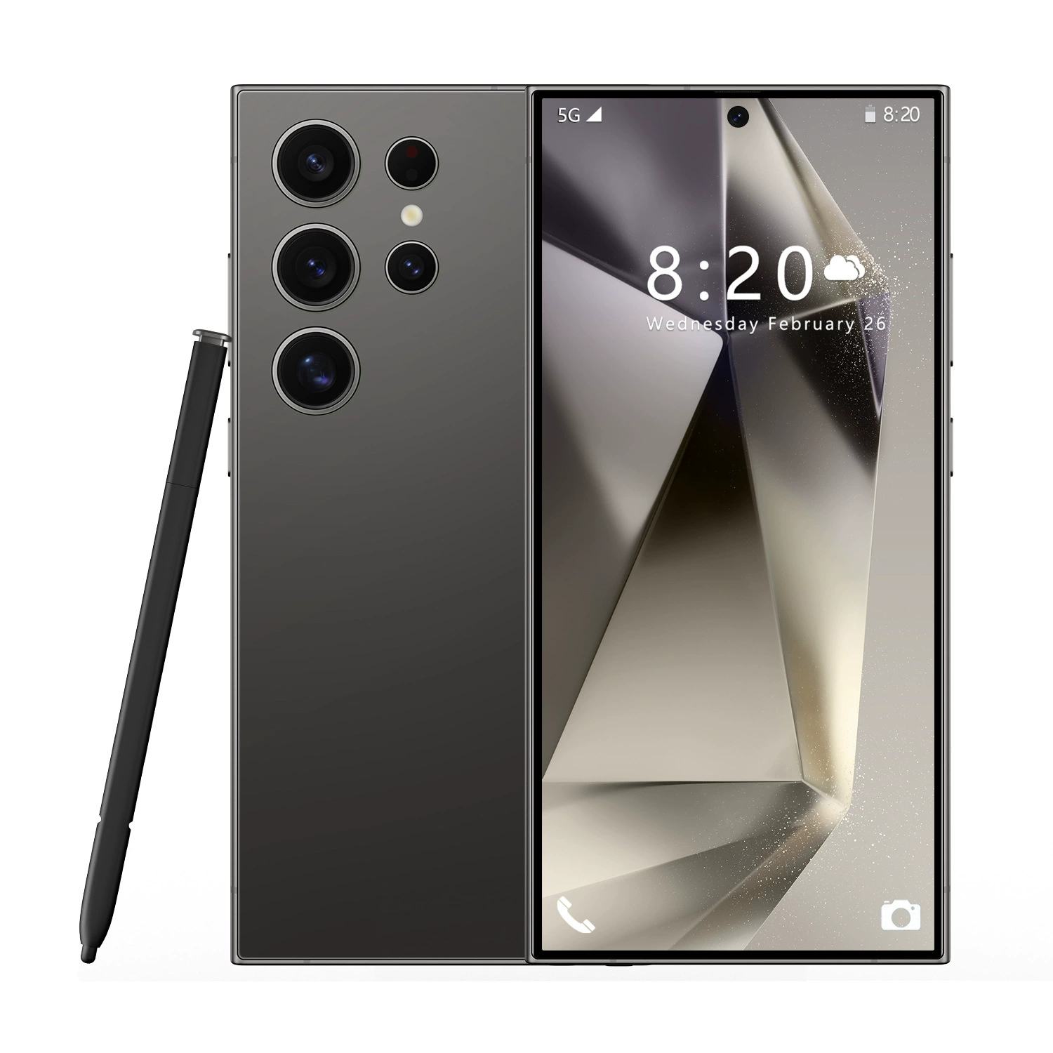 Смартфон S24 Ultra+ 7.3″ большой дисплей, 16 ГБ + 1 ТБ, встроенная ручка