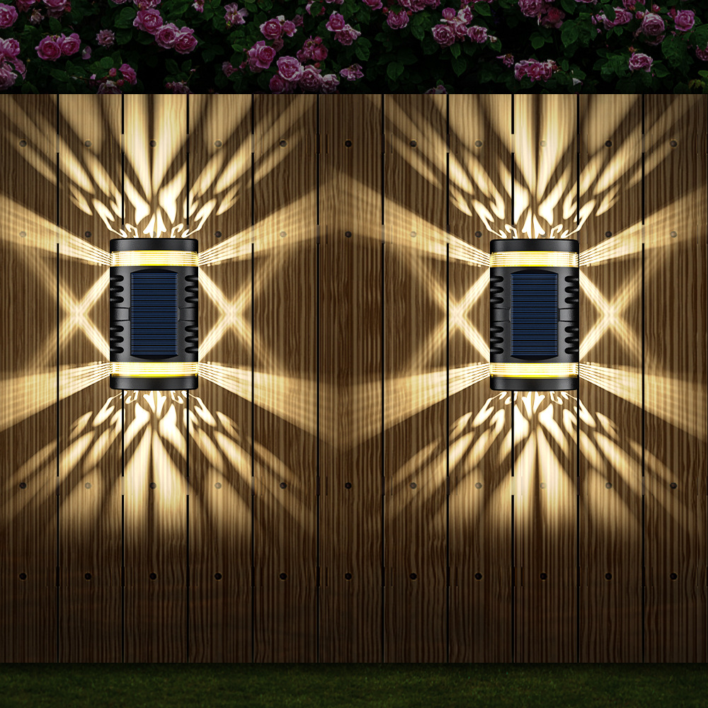 Lámpara de pared impermeable al aire libre lámpara de pared solar al aire libre lámpara de jardín lámpara de pared LED lámpara de pared lámpara de jardín solar