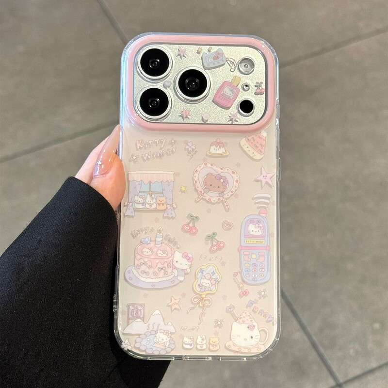 Dopamine Cartoon Cat Suitable for Apple 17Promax Phone Case Iphone16 Niche 14 Double-Layer 13 Hard Case Dopamine Cartoon Cat Suitable for Apple 17Promax Phone Case Iphone16 Niche 14 Double-Layer 13 Hard Case