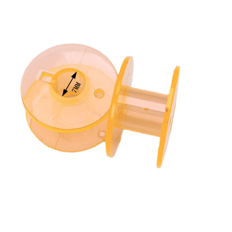 Fábrica al por mayor universal máquina de coser cilindro de bloqueo engrosada bobina accesorios 2518P traje de bobina de plástico transparente