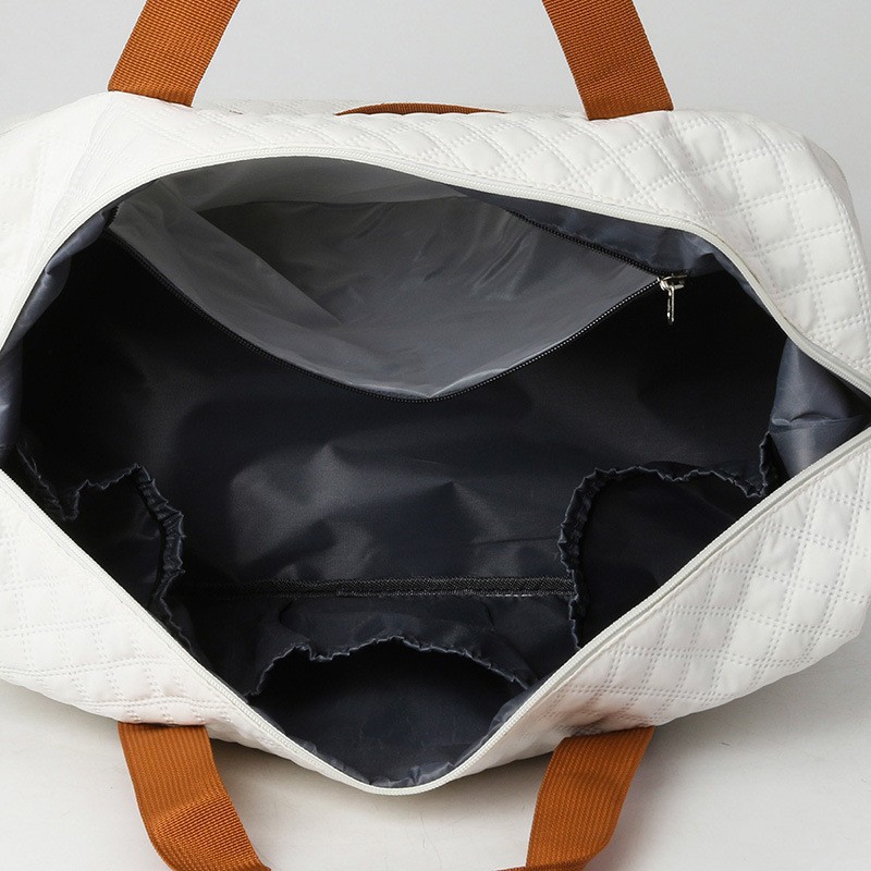 Bolsa de viaje de separación húmeda y seca portátil con varilla de tracción ajustable gran capacidad de almacenamiento de expansión ligera bolsa de equipaje de color de contraste bolsa de maternidad