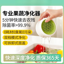 果蔬清洗机杀菌去农残蔬菜水果净化器自动洗菜机家用便携洗菜神器
