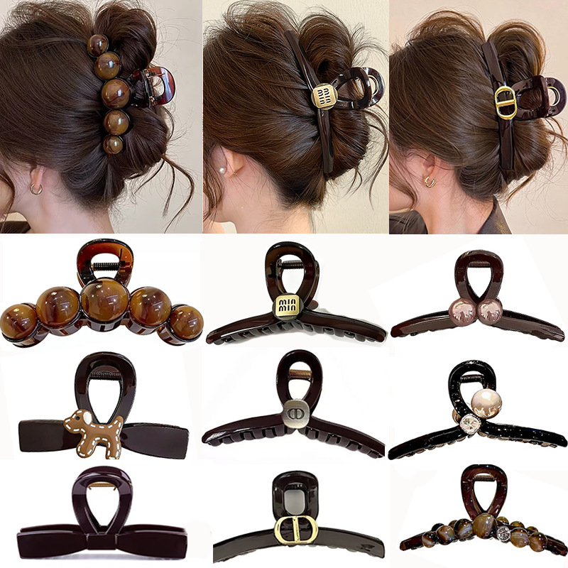 2026 New Model Extra-Large 13cm Hair Clip for Women with Thick Hair, High-End Shark Clip for the Back of the Head, Wholesale Hair Accessories 2