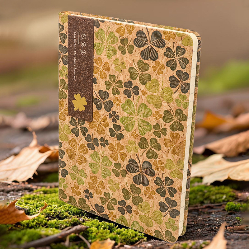 Nuevo comercio exterior cuaderno de protección ambiental corcho residuos de café turismo conmemorativo cuaderno de mano al por mayor cuaderno A5