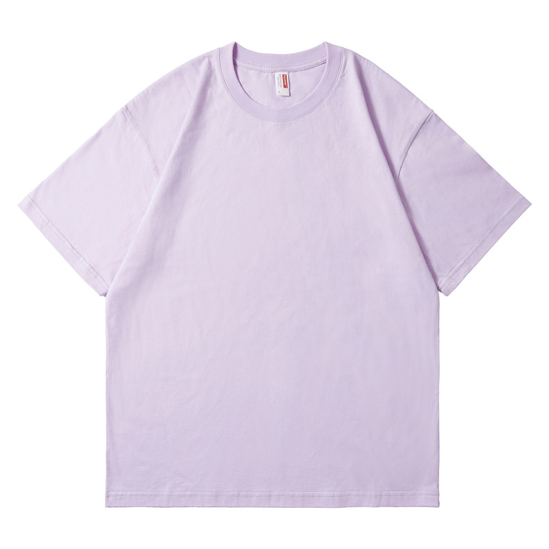 夏 210 グラム純綿 Tシャツメンズハイエンド無地ラウンドネック半袖大きいサイズメンズトレンディなブランドルーズ速乾性トップ夏|undefined