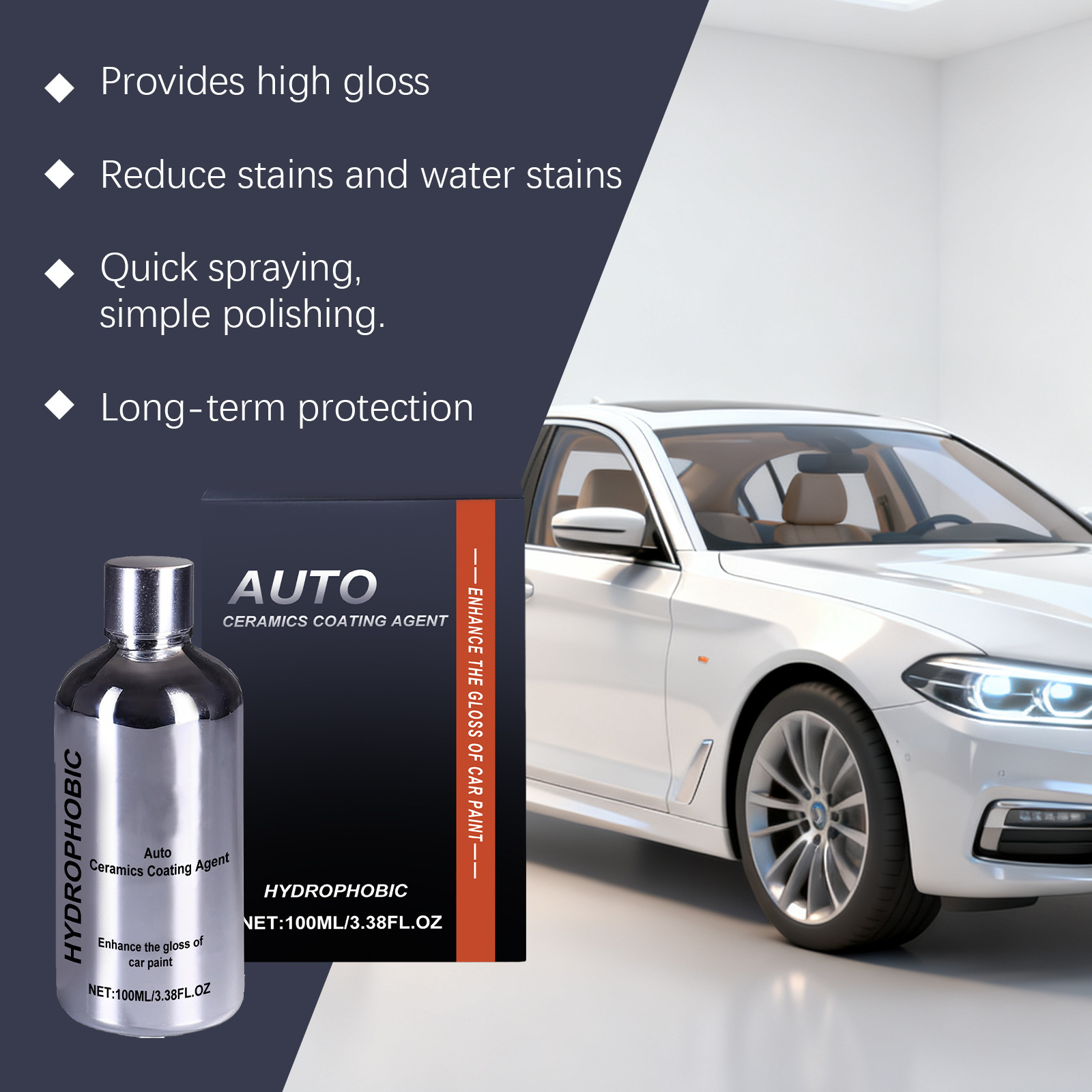 Керамическое нанопокрытие для автомобиля Auto Ceramics Coating Agent