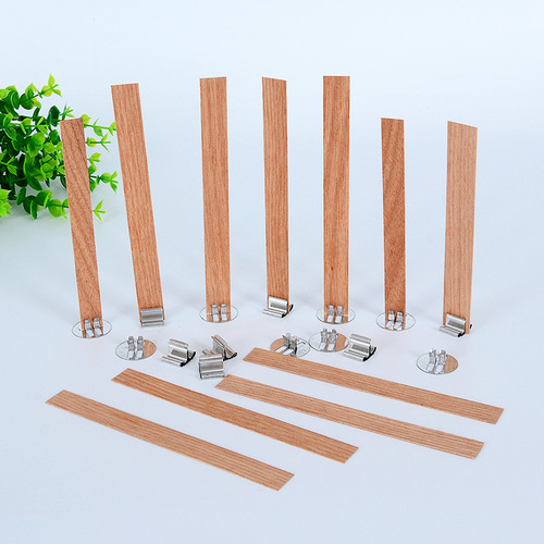 [Weike] Cross-border one-word wood core wood wax wick wooden candle wick aromatherapy candle wood chip wooden wax wick