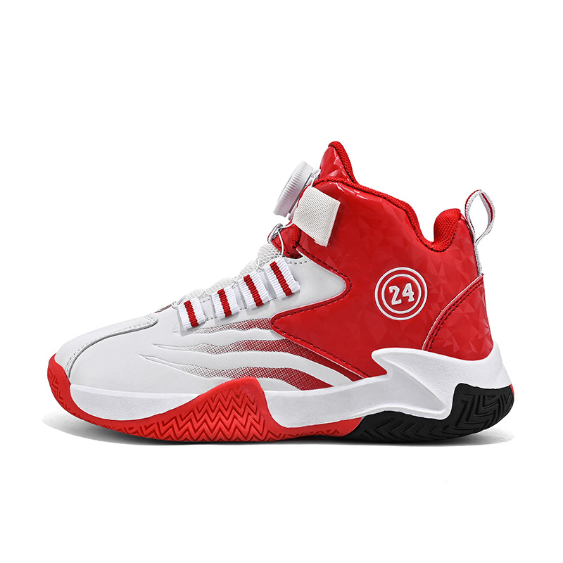 Zapatos de baloncesto de alto nivel para niños otoño y invierno, zapatos de corrida antideslizantes para niños, zapatos de algodón para niños, zapatos deportivos profesionales