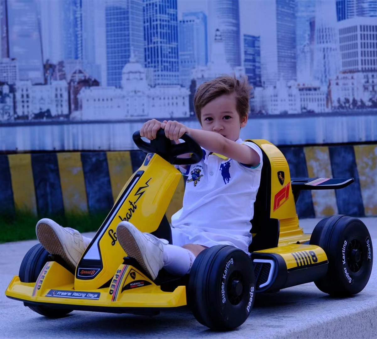 Amarillo + 12V7 batería + control remoto