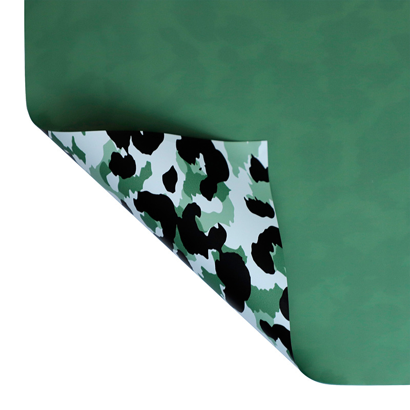 Huaxi plumage leopardo rico impermeable estilo coreano flor florista ramo florista rosa material de papel de envoltura