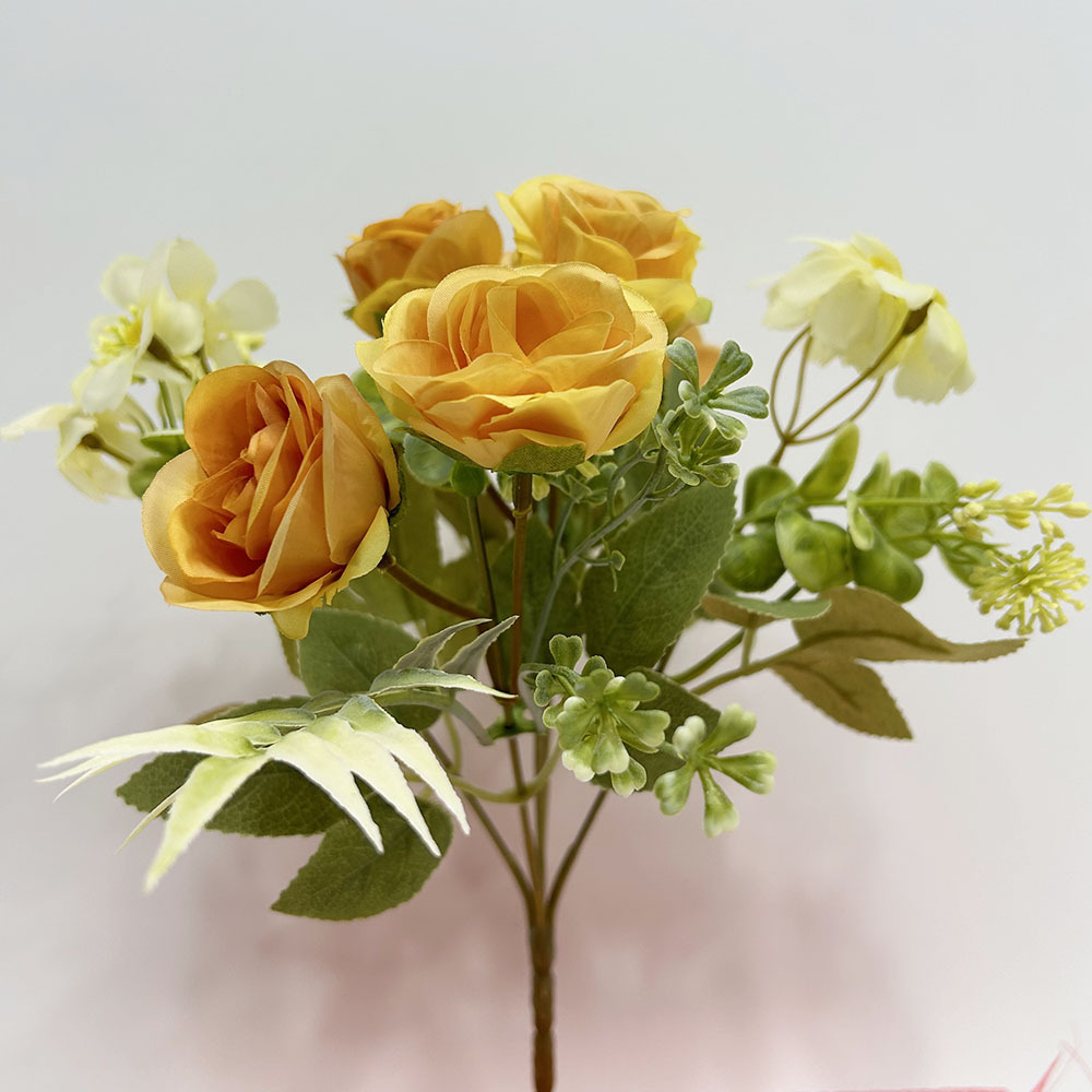Kunstig blomst rose Daisy bukett INS stil kunstig blomst fabrikk hjem dekorasjon grenseoverskridende bryllup_voghion.com