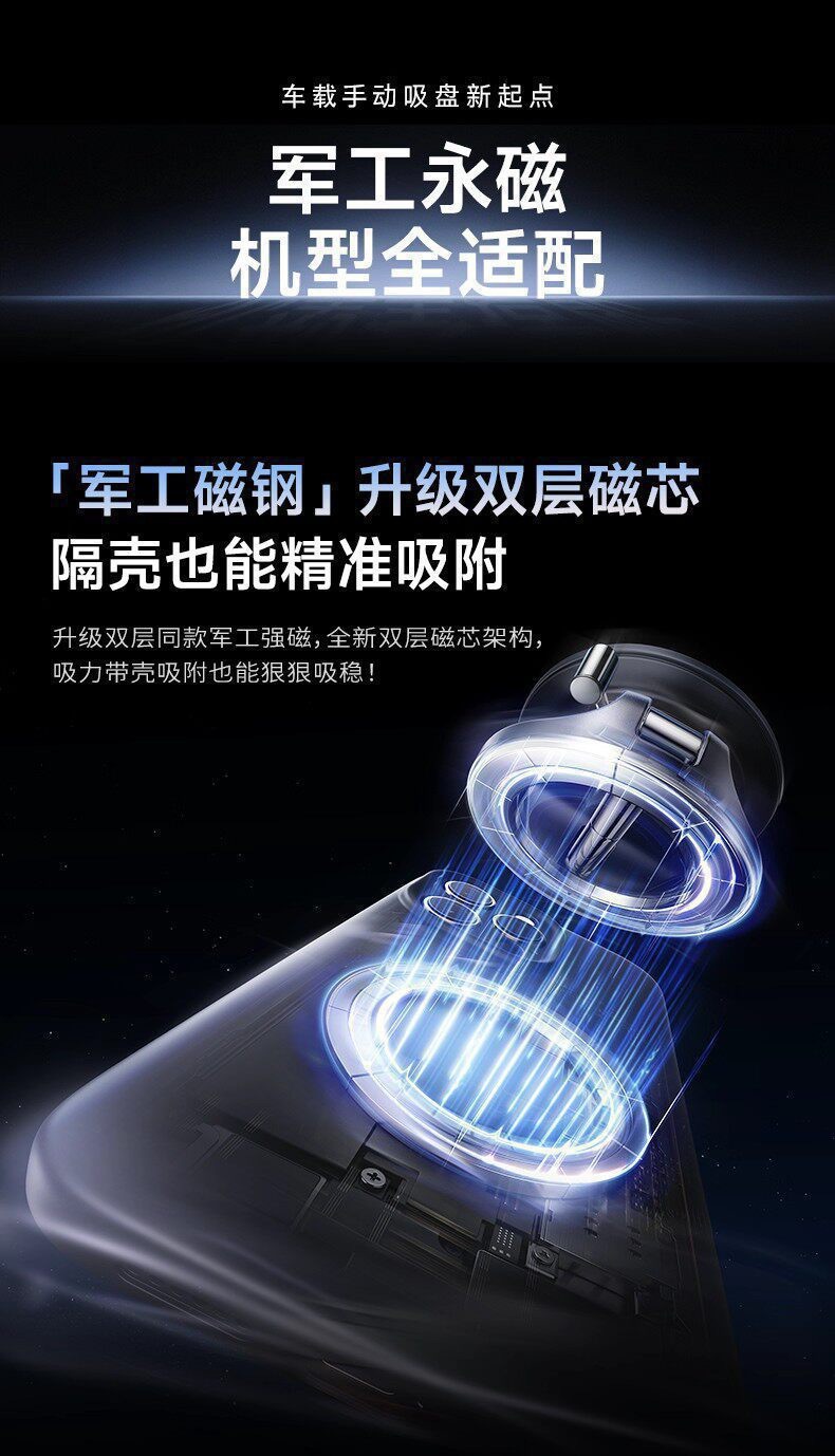 Cross-border car phone holder, car navigation, center console dashboard, vacuum suction cup, rotatable and fixed support for use in vehicles