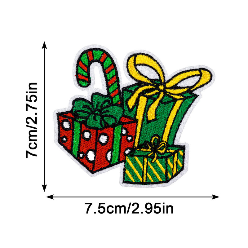 圣诞刺绣贴圣诞节布贴章仔 HOHOHO MERRYCHRISAMAS服装辅料烫印标|undefined