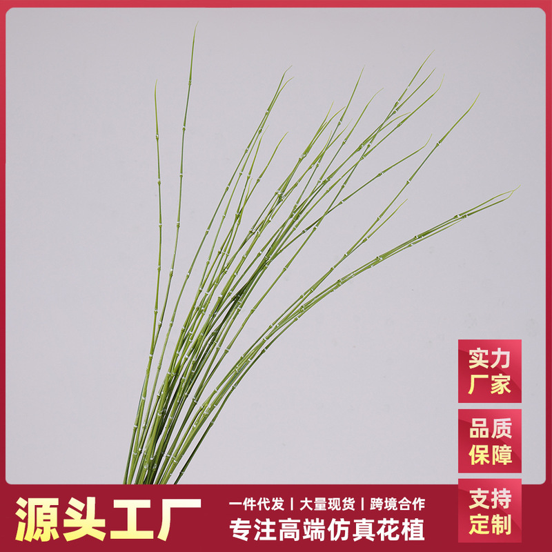 仿真植物木贼竹节草加长花艺绿植装饰水竹子春枝插花园林造景摆件|undefined
