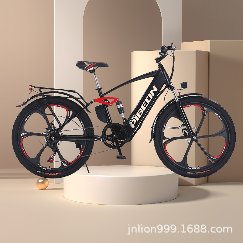 Bicicletas eléctricas asistidas por paloma 26 pulgadas para hombres y mujeres para viajar bicicletas eléctricas desmontables con batería de litio