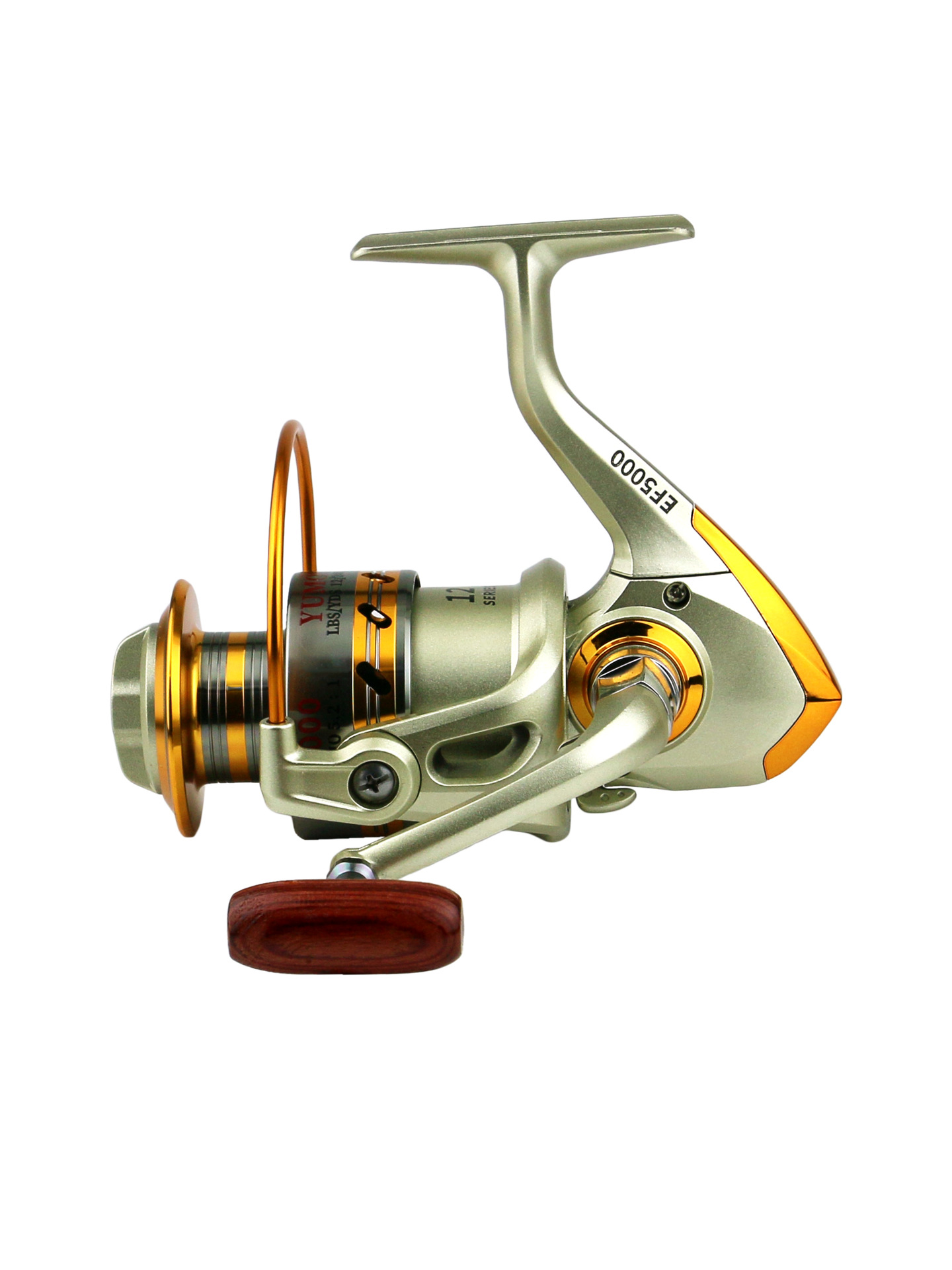 Carrete de pesca yumoshi EF metal Rocker brazo carrete de pesca rueda giratoria rueda de varilla rueda de pesca fábrica al por mayor