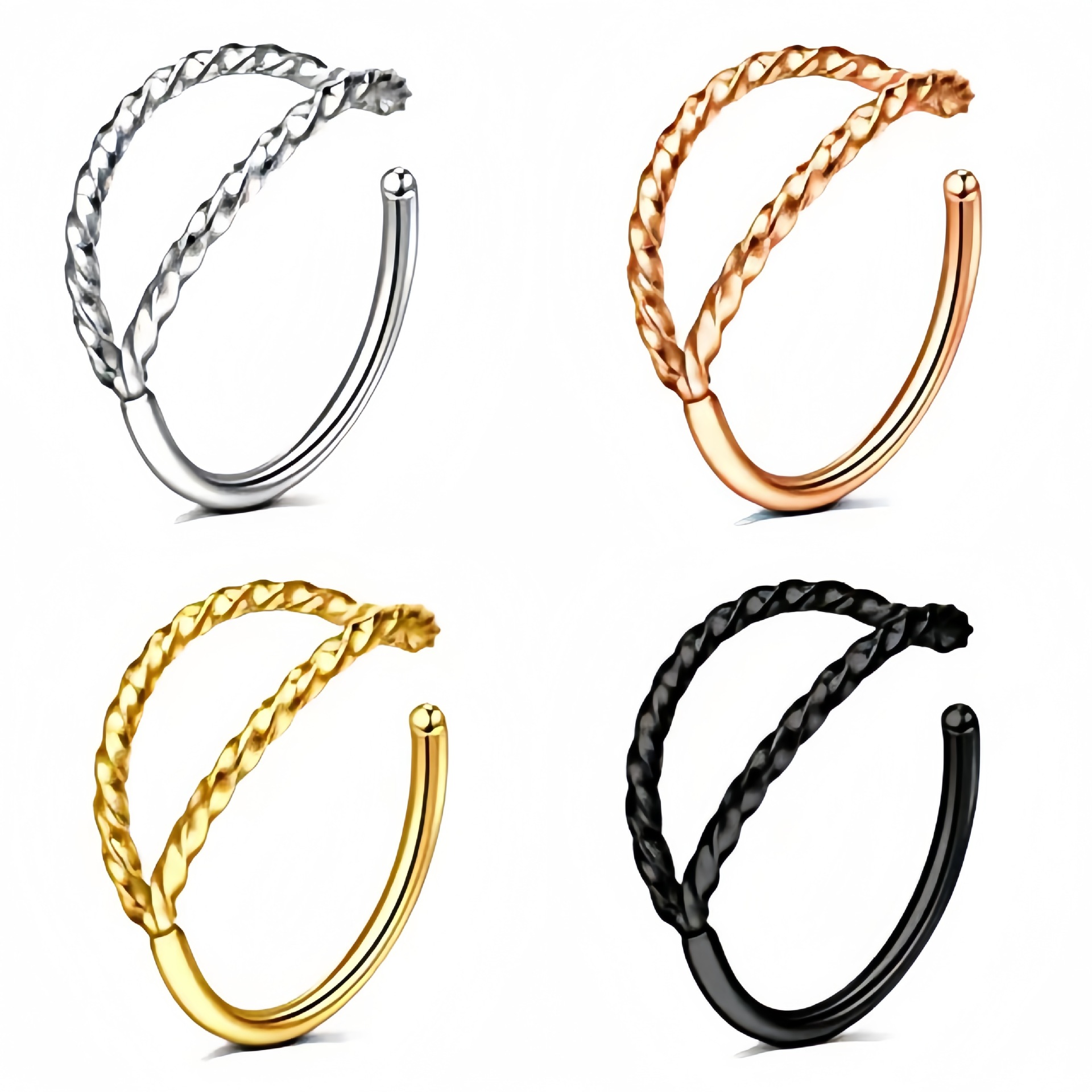 Nospiercing i rostfritt stål i twist-stil_voghion.com