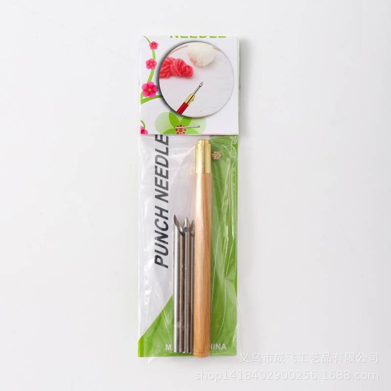 Bordado de lana rusa aguja de Bordado de lana aguja de bordado de tres cabezas aguja reemplazable