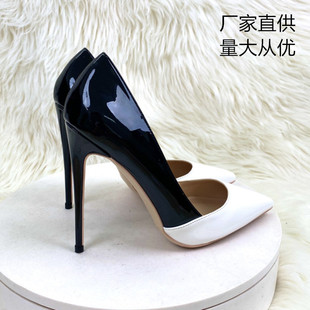 �羳���Q���l2022���¿�ڰ�ɫ�߸�Ь12CM���^�����\��ƴɫŮЬ