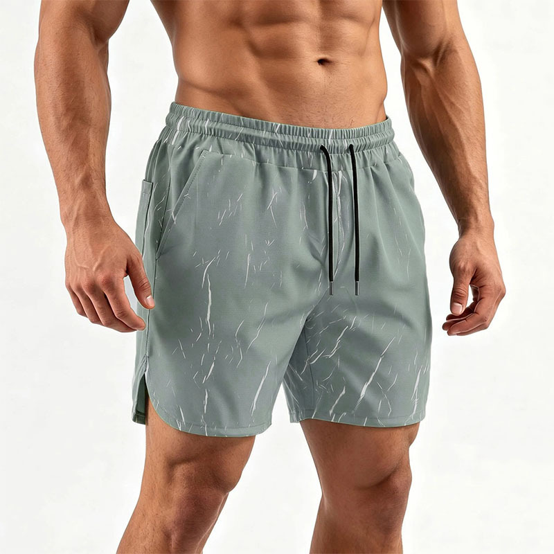 Men's Clothing Men's Plus Size Shorts Summer Outerwear Quick Drying Camouflage Beach Shorts For Men Straight Leg Lightning Pattern_viptrois.com