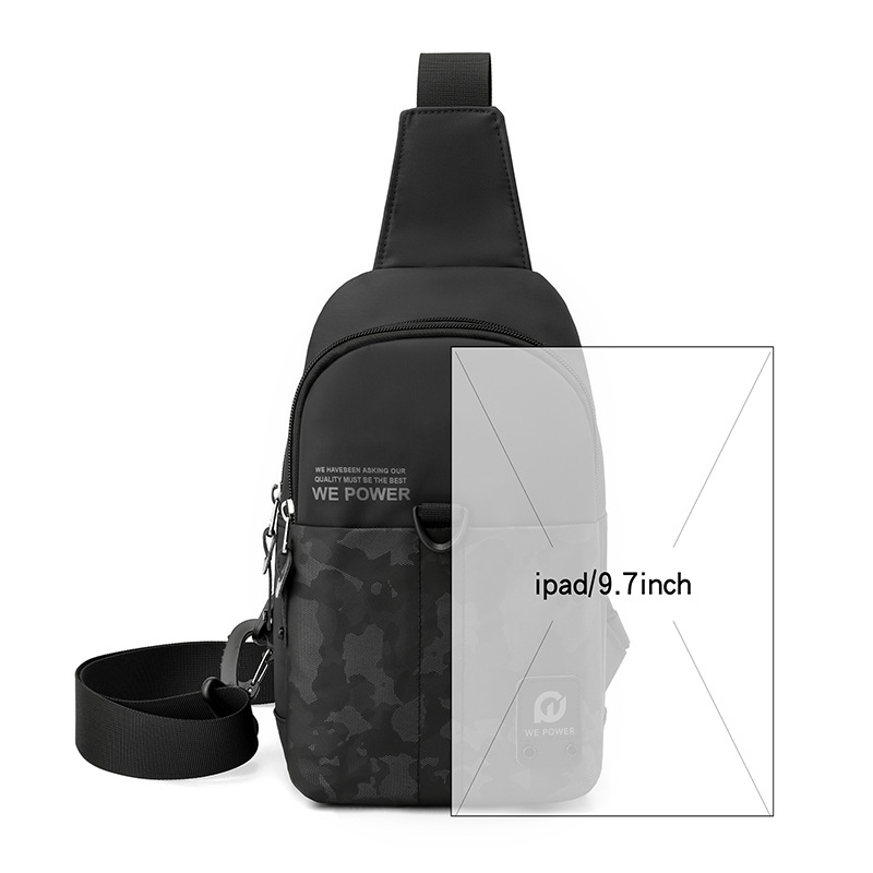 casual camouflage chest bag for work and office