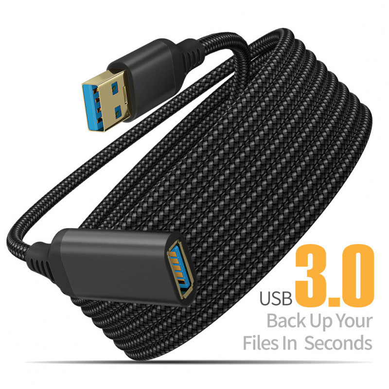 Cross-Border Usb3.0 Male-To-Female Data Cable USB Flash Drive Keyboard Mouse Ps4 Ps5 Game Console Controller Charging Extension Cable Cross-Border Usb3.0 Male-To-Female Data Cable USB Flash Drive Keyboard Mouse Ps4 Ps5 Game Console Controller Charging Extension Cable