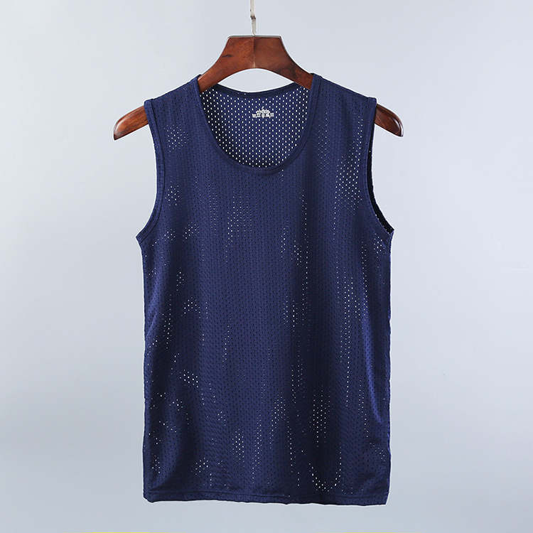 Men's Solid Color Simple Style U Neck Sleeveless Regular Fit Men's Tops display picture 3
