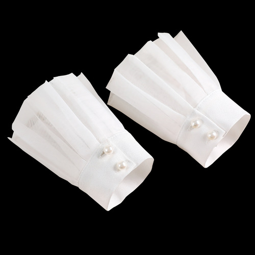 Mesh lace accessories, lace temperament, small fragrance, three-dimensional lace, decorative cuffs, fake collar