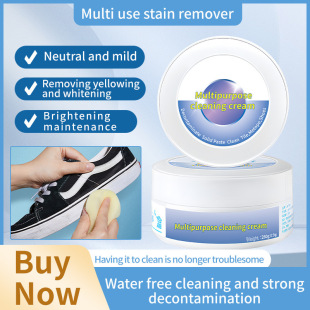 Jatton's Same Multi-Functional Cleaning Cream for Household White Shoes, Special Yellowing and Whitening Multi-Purpose Decontamination Cream, No Need to Wash