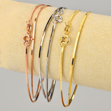 S925���y�18K����Ů1.3mm�ķ��溆�s�i�������߹��һ�����l