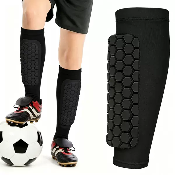Honeycomb Anti-collision Outdoor Sports Leg Cover Universal Football Leg Socks Breathable Anti-collision Leg Cover Men's Running Wholesale