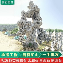 产地一手批发太湖石假山庭院石 景观园林草坪点缀窟窿石园太湖石