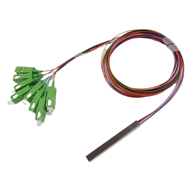 PLC дифференциальный оптический сплиттер 1 м 1 минута 8-SC/ECC радио и телевидение класса стальной трубки миниатюрный оптоволоконный сплиттер мини