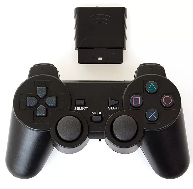 Беспроводной контроллер PS2 2.4G с двойной вибрацией, приемник 2.4G RALANPS2AL, игровой геймпад