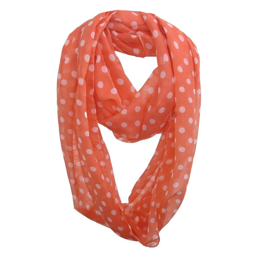 [Mi Yu Одежда] Шифоновый шарф с точечным принтом шарф для внешней торговли