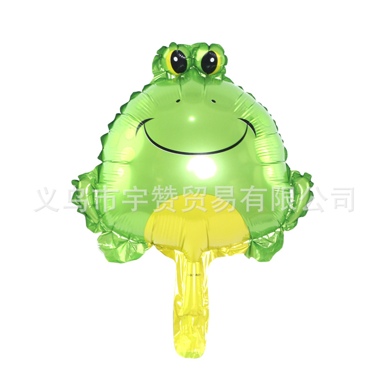 Mini bola de dibujos animados animal calle venta código de exploración pequeño regalo bola de ola bola interior bola de aluminio globo de película globo de empuje