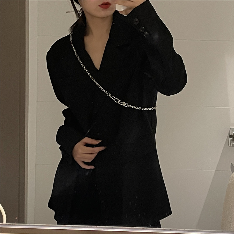 European and American Fashion AllMatch UShaped Stitching Necklace for Women Ins Niche Design Street HipHop Short Clavicle Chain Accessoriespicture12