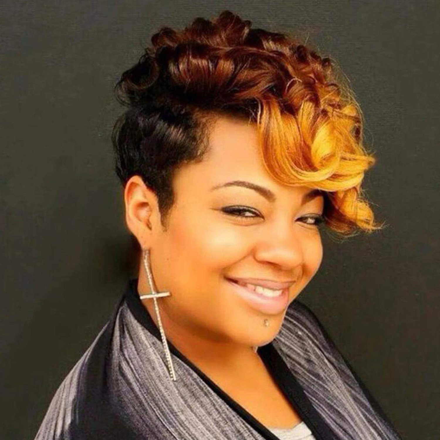 WIG-301I (negro + marrón + amarillo)