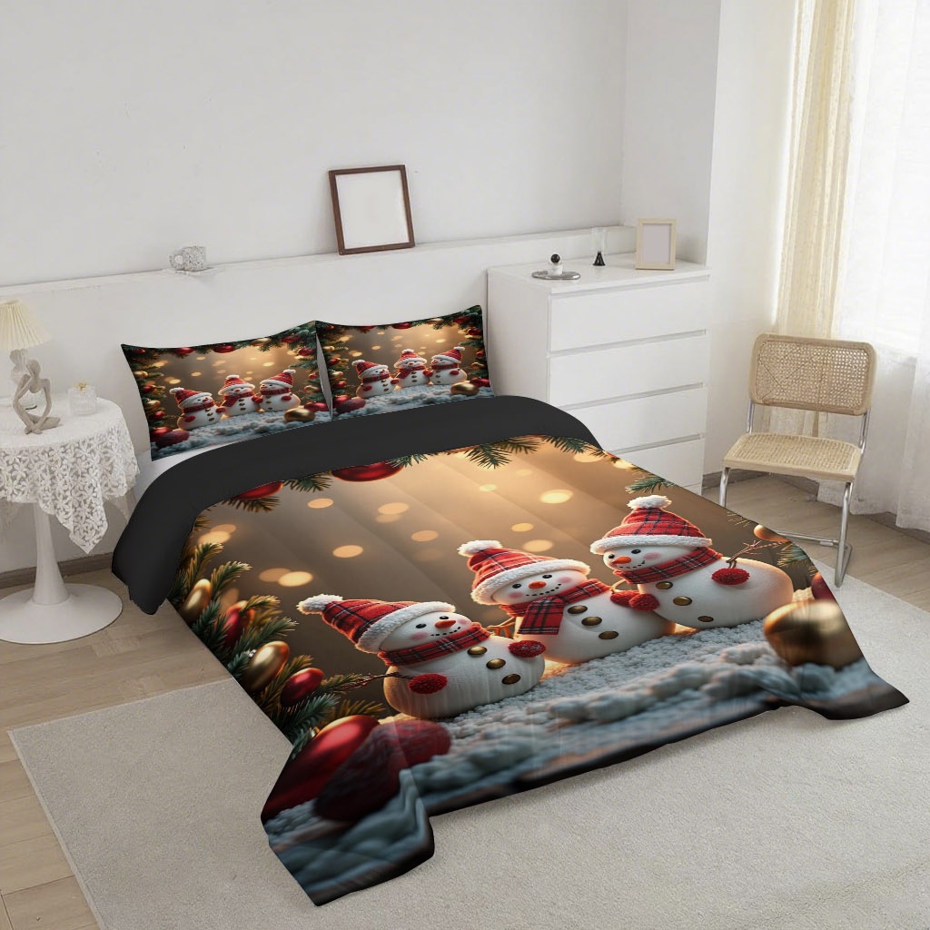 TEMU / JIT nuevo producto de impresión digital 3D de Navidad 180gms fuente de fabricantes de edredones