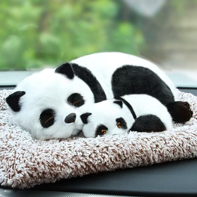 Aktiv kömürlü qoxu uducular: bamboo charcoal bag, essential car accessories - bamboo-charcoal-dog-panda-mother-and-child-model-contains-400g-of-nano-mineral-crystals
