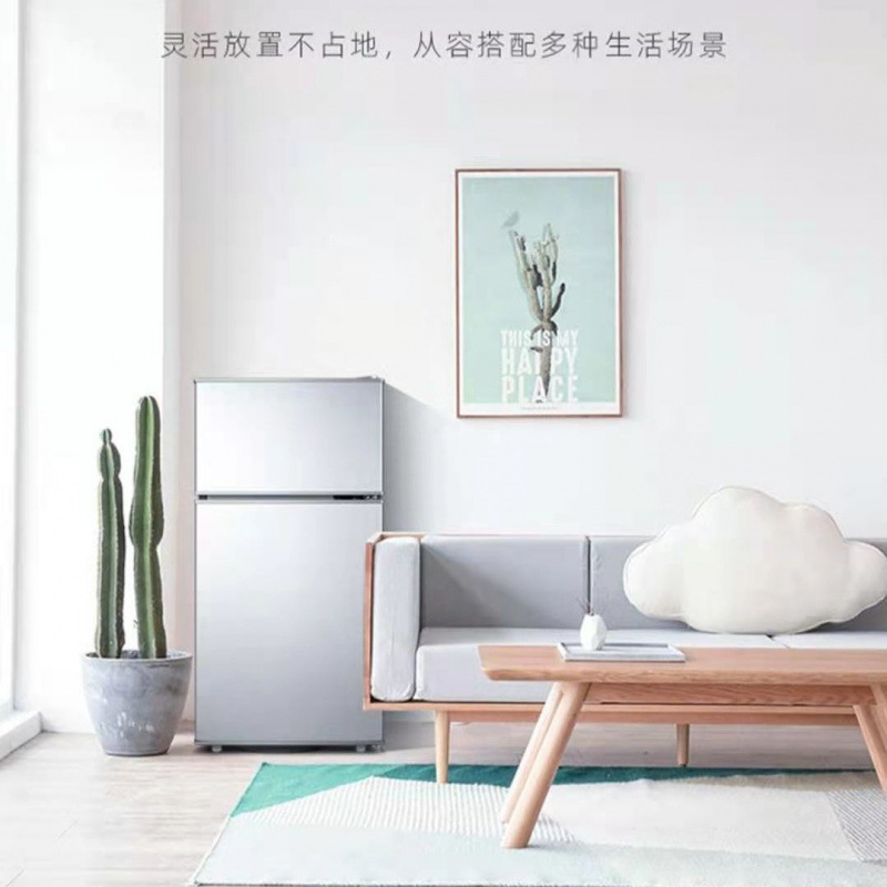 冰箱小型节能家用冰箱宿舍迷你冰柜双门双温小冰柜出租屋冷藏冷冻
