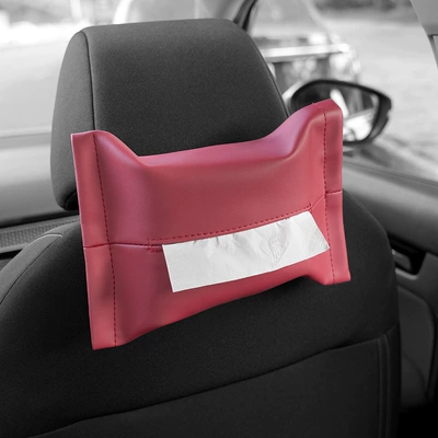 Suitable for Car Tissue Box, Car tissue box/set - red
