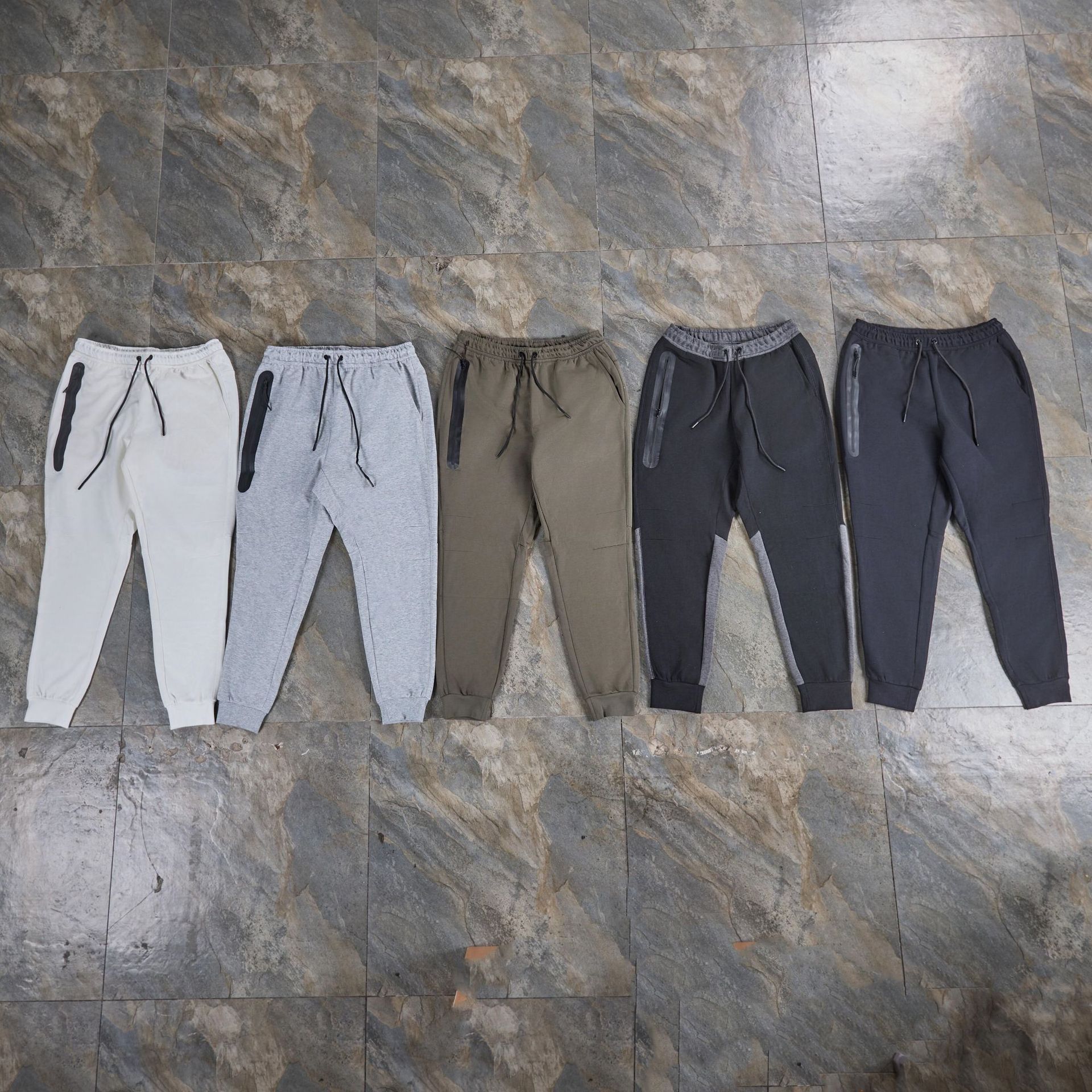24 pantalones deportivos de algodón de aire de hombre primavera, otoño, invierno, pantalones casuales de pies pequeños